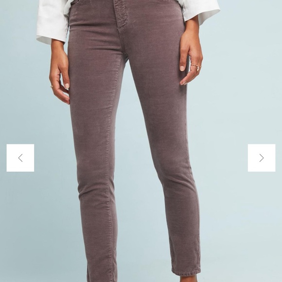 AG Adriano Goldschmied - The Stevie ankle jean - mauve velvet - 30R perfect! - Picture 4 of 11